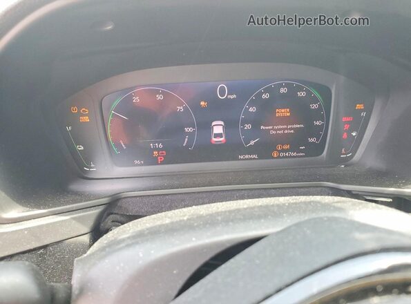 1HGCY2F83RA088386 2024 HONDA ACCORD Gray Vista del cuadro de instrumentos
