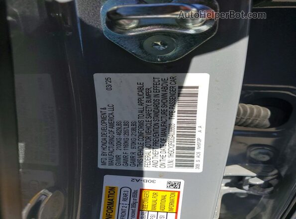 1HGCY2F83SA036603 2025 HONDA ACCORD Gray ძრავის განყოფილების ხედი