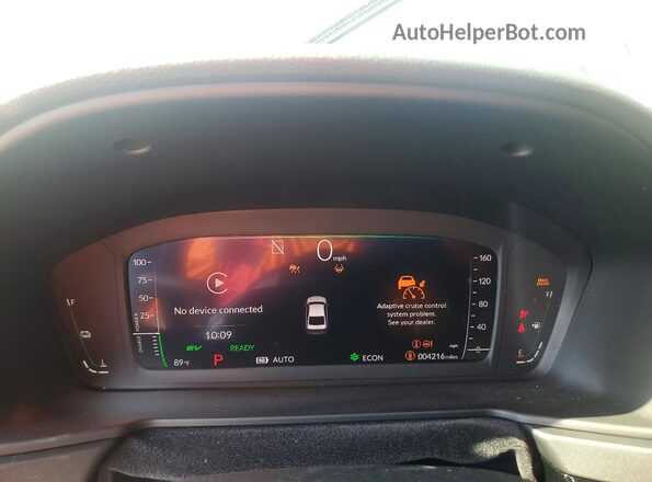 1HGCY2F85TA004303 2026 HONDA ACCORD White Instrument cluster view