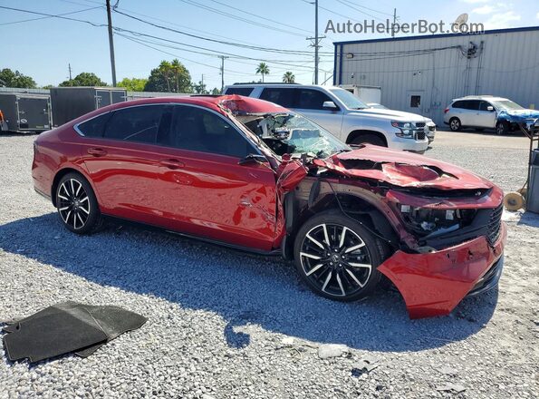 1HGCY2F86RA064700 2024 HONDA ACCORD Red Передня права чверть