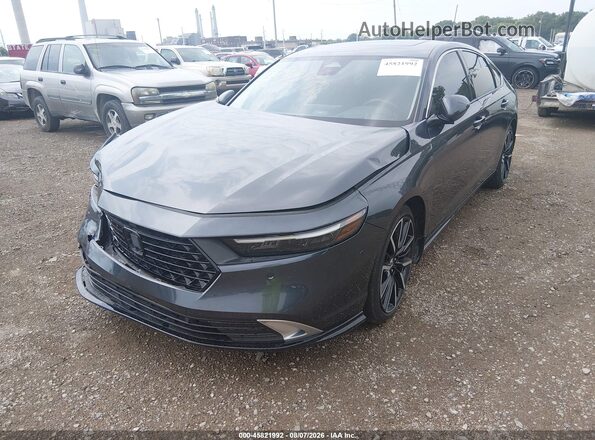1HGCY2F87PA030813 2023 HONDA ACCORD Gray Առջևի ձախ երեք քառորդ տեսարան