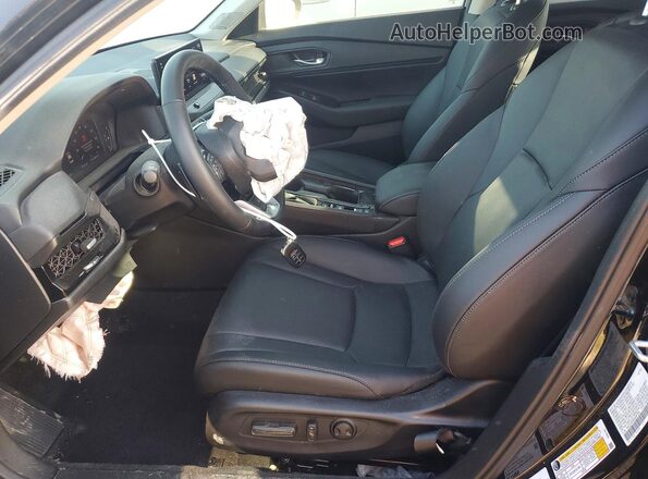 1HGCY2F88SA097896 2025 HONDA ACCORD Black წინა სალონის ხედი