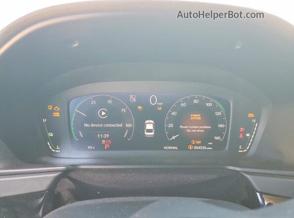 1HGCY2F89PA009610 2023 HONDA ACCORD White Սարքավորումների վահանակի տեսք
