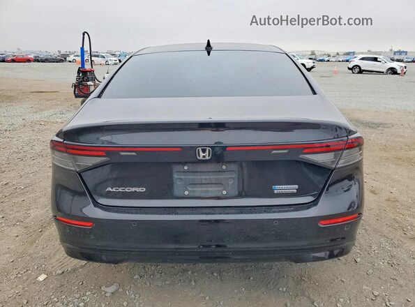 1HGCY2F8XPA045144 2023 HONDA ACCORD Black უკანა ხედი