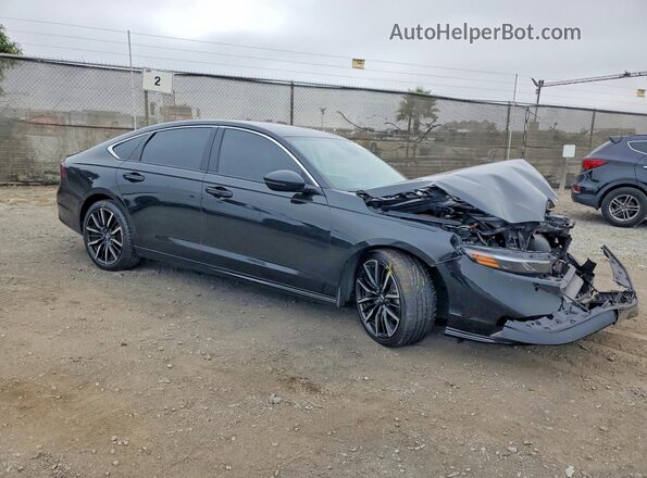 1HGCY2F8XPA045144 2023 HONDA ACCORD Black წინა მარჯვენა