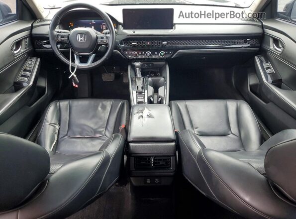 1HGCY2F8XPA045144 2023 HONDA ACCORD Black წინა პანელის ხედი
