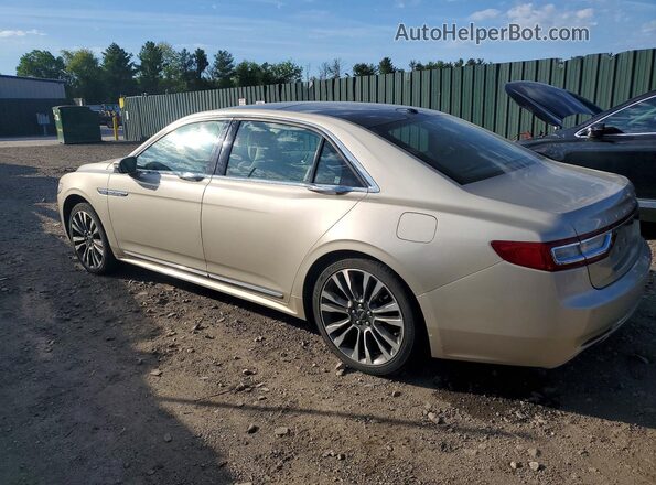 1LN6L9NPXH5628945 2017 LINCOLN CONTINENTA Gold Tył lewy