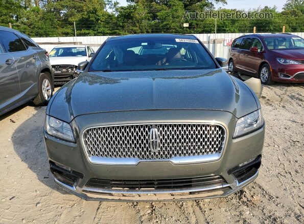 1LN6L9RP1H5607413 2017 LINCOLN CONTINENTA Green Widok z przodu