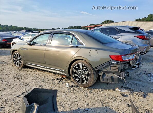 1LN6L9RP1H5607413 2017 LINCOLN CONTINENTA Green Tył lewy