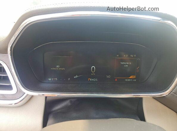 1LN6L9RP2H5608764 2017 LINCOLN CONTINENTA Purple Вид щитка приладів