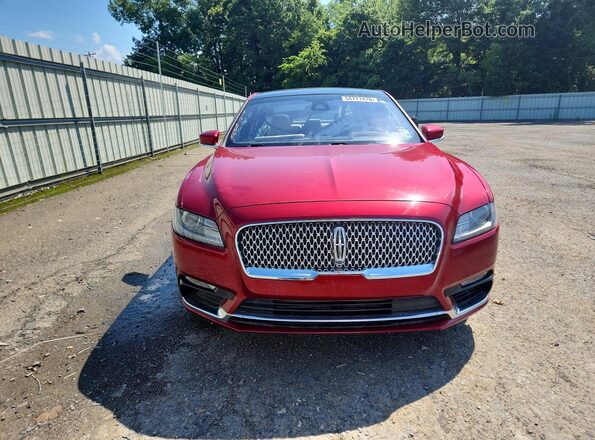 1LN6L9RP4J5617133 2018 LINCOLN CONTINENTA Red Դիմացի տեսք