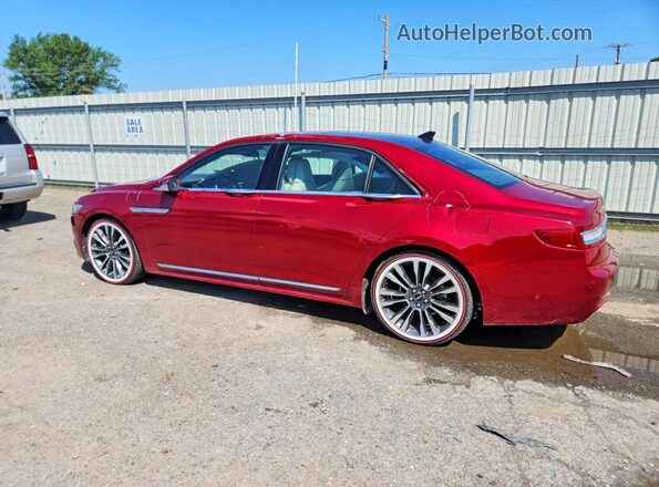 1LN6L9RP4J5617133 2018 LINCOLN CONTINENTA Red Հետևի ձախ