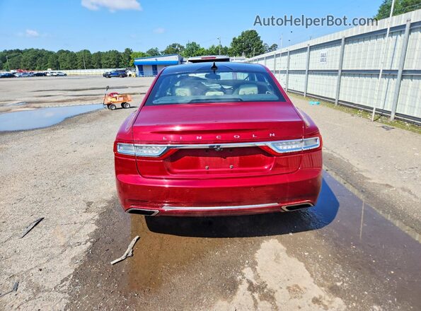1LN6L9RP4J5617133 2018 LINCOLN CONTINENTA Red Հետևի տեսք