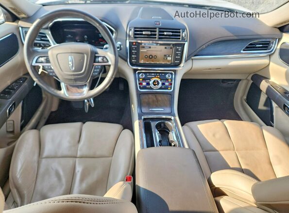 1LN6L9RP9H5607434 2017 LINCOLN CONTINENTA White Widok deski rozdzielczej