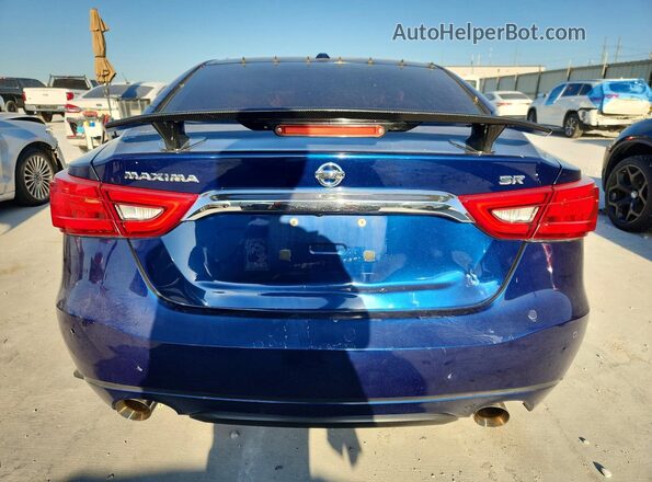 1N4AA6AP0GC375966 2016 NISSAN MAXIMA Blue Հետևի տեսք
