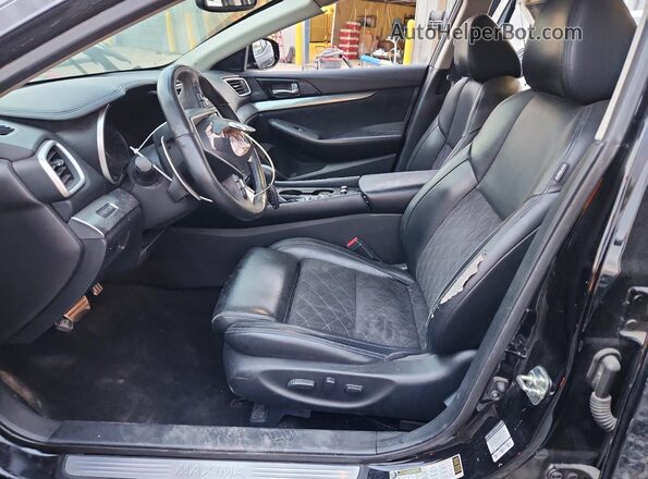 1N4AA6AP0GC411168 2016 NISSAN MAXIMA Черный Вид салона спереди