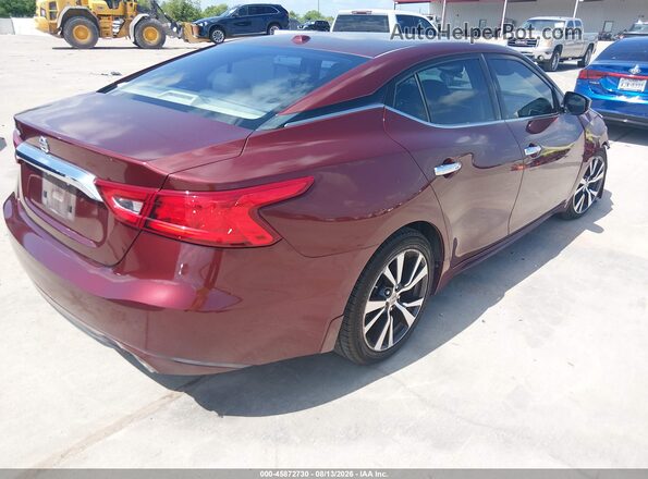 1N4AA6AP0GC447667 2016 NISSAN MAXIMA Burgundy უკანა მარჯვენა