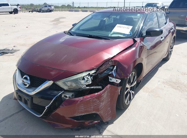 1N4AA6AP0GC447667 2016 NISSAN MAXIMA Burgundy წინა ხედი