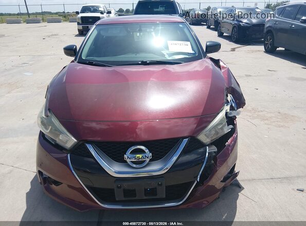 1N4AA6AP0GC447667 2016 NISSAN MAXIMA Burgundy ხელსაწყოთა პანელის ხედი