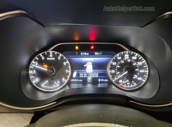 1N4AA6AP0GC904851 2016 NISSAN MAXIMA Gray Вид щитка приладів