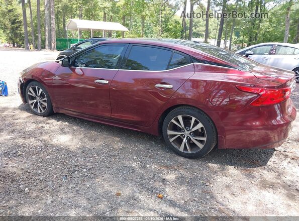 1N4AA6AP0GC904946 2016 NISSAN MAXIMA Burgundy Rear left