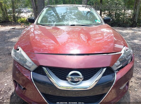 1N4AA6AP0GC904946 2016 NISSAN MAXIMA Burgundy Instrument cluster view