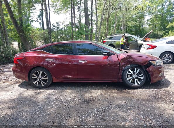 1N4AA6AP0GC904946 2016 NISSAN MAXIMA Burgundy Rear interior view