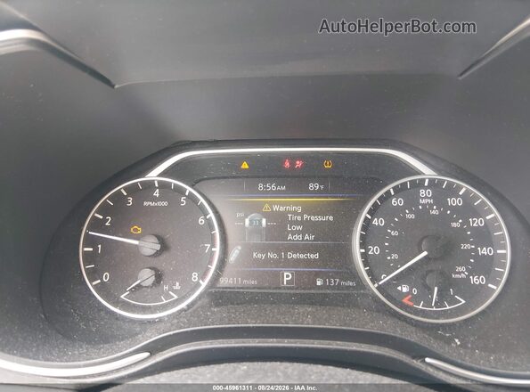 1N4AA6AP0HC378688 2017 NISSAN MAXIMA Silver Вид задніх сидінь