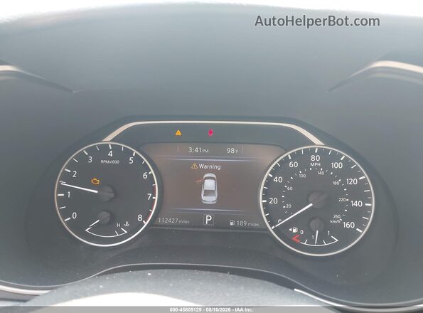 1N4AA6AP0HC391490 2017 NISSAN MAXIMA White Vista de los asientos traseros