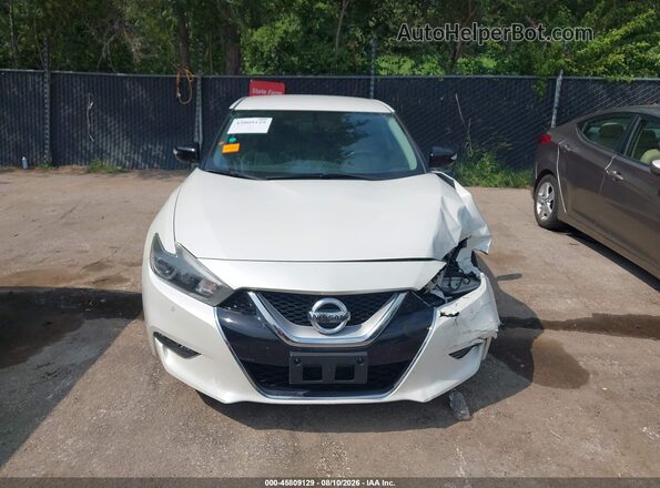 1N4AA6AP0HC391490 2017 NISSAN MAXIMA White Vista del cuadro de instrumentos