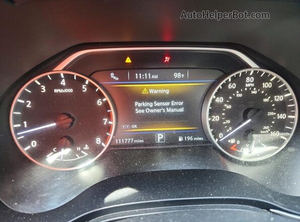 1N4AA6AP0HC392736 2017 NISSAN MAXIMA White Instrument cluster view