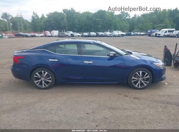 1N4AA6AP0HC412029 2017 NISSAN MAXIMA Dark Blue Vista interior trasera