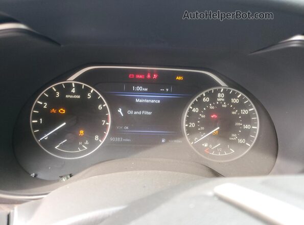1N4AA6AP0HC419983 2017 NISSAN MAXIMA Blue ხელსაწყოთა პანელის ხედი