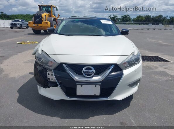 1N4AA6AP0HC435231 2017 NISSAN MAXIMA White Вид щитка приладів