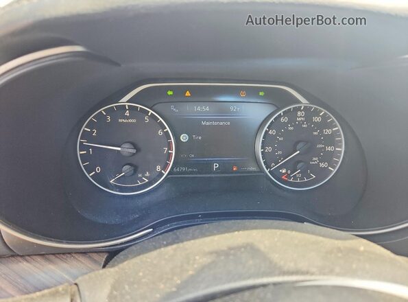 1N4AA6AP0HC444009 2017 NISSAN MAXIMA White Սարքավորումների վահանակի տեսք