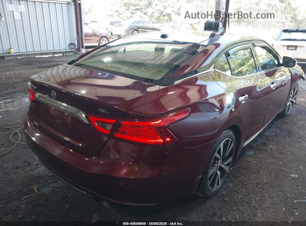 1N4AA6AP0JC388935 2018 NISSAN MAXIMA Burgundy Հետևի աջ