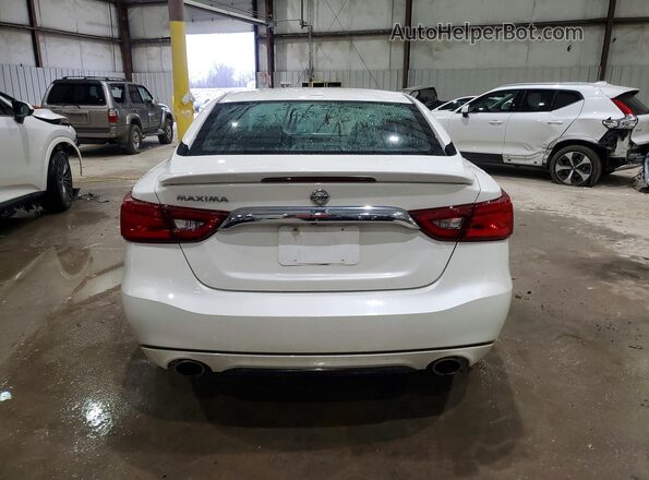1N4AA6AP0JC402610 2018 NISSAN MAXIMA White Вид ззаду