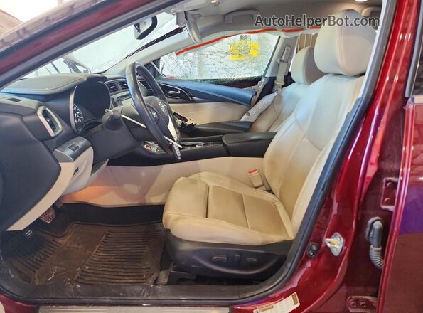 1N4AA6AP0JC404695 2018 NISSAN MAXIMA Burgundy Vista interior delantera