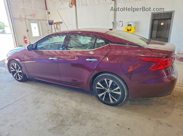 1N4AA6AP0JC404695 2018 NISSAN MAXIMA Burgundy Trasero izquierdo