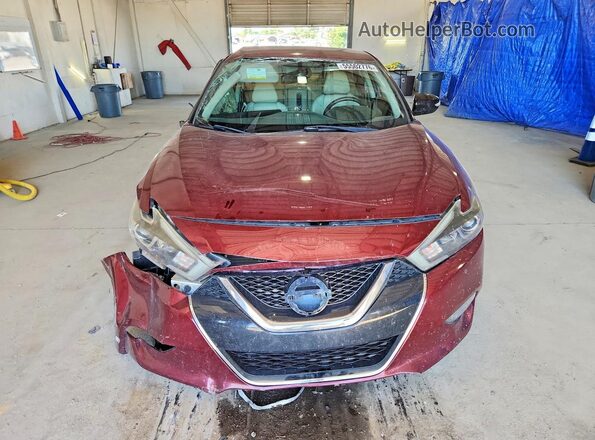 1N4AA6AP0JC404695 2018 NISSAN MAXIMA Burgundy Vista frontal