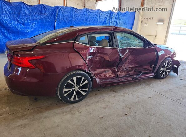 1N4AA6AP0JC404695 2018 NISSAN MAXIMA Burgundy Trasero derecho