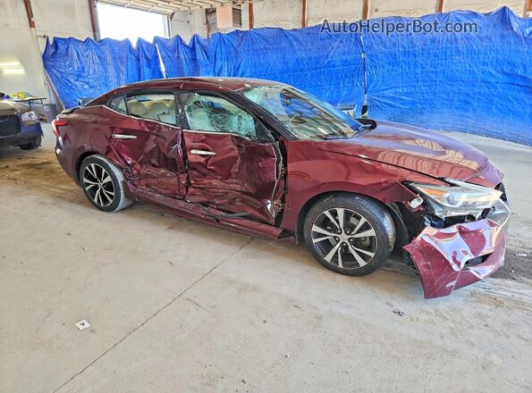 1N4AA6AP0JC404695 2018 NISSAN MAXIMA Burgundy Delantero derecho