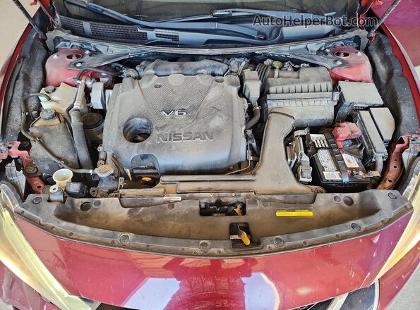 1N4AA6AP0JC404695 2018 NISSAN MAXIMA Burgundy Vista interior trasera