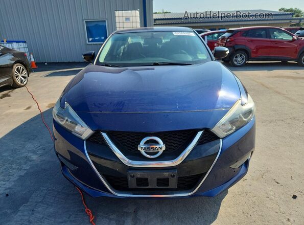1N4AA6AP0JC408391 2018 NISSAN MAXIMA Blue Front view