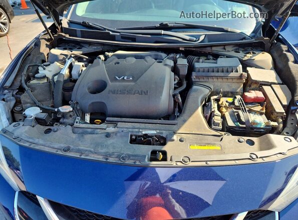 1N4AA6AP0JC408391 2018 NISSAN MAXIMA Blue Rear interior view