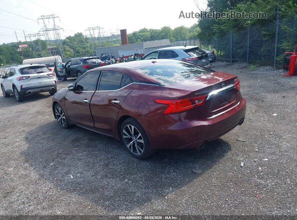 1N4AA6AP1GC439724 2016 NISSAN MAXIMA Maroon Rear left
