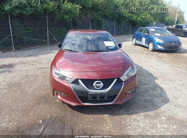 1N4AA6AP1GC439724 2016 NISSAN MAXIMA Maroon Instrument cluster view