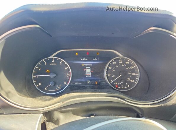 1N4AA6AP1HC367232 2017 NISSAN MAXIMA Gray Widok zestawu wskaźników