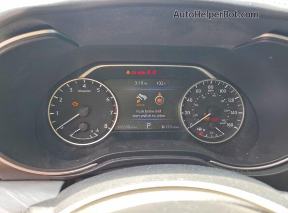1N4AA6AP1HC383821 2017 NISSAN MAXIMA Серый Вид щитка приборов