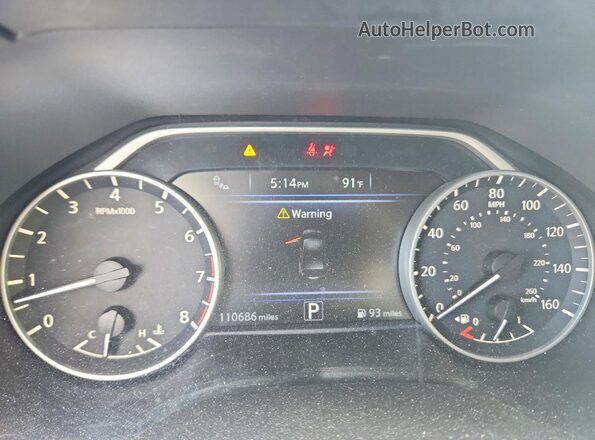 1N4AA6AP1HC419880 2017 NISSAN MAXIMA Black Widok zestawu wskaźników